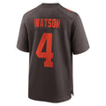 Friene C.Browns #4 Deshaun Watson Brown Alternate Game Stitched Jerseys