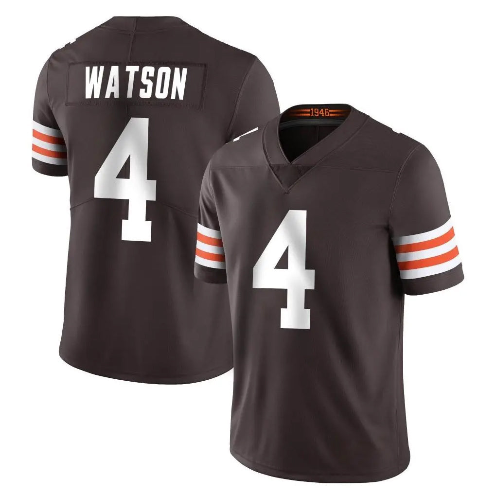 Friene C.Browns #4 Deshaun Watson Player Brown Color Vapor Untouchable Limited Home Game Stitched Jerseys