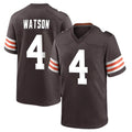 Friene C.Browns #4 Deshaun Watson Player Brown Home Game Stitched Jerseys