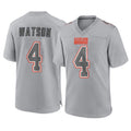 Friene C.Browns #4 Deshaun Watson Player Gray Atmosphere Fashion Game Stitched Jerseys