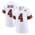 Friene C.Browns #4 Deshaun Watson Player White Alternate Home Game Stitched Jerseys