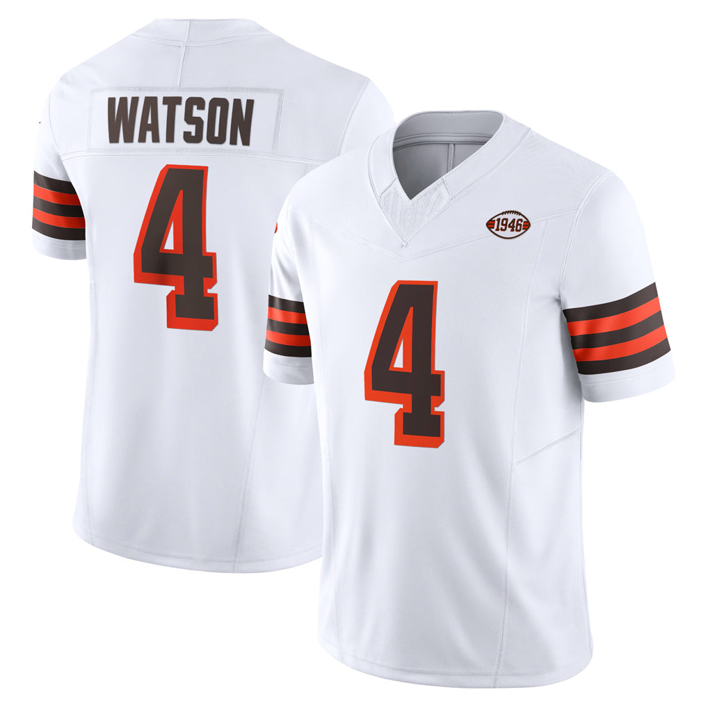 Friene C.Browns #4 Deshaun Watson Player White Limited Vapor F.U.S.E. Alternate Game Stitched Jerseys