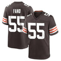 Friene C.Browns #55 Spencer Fano Player Brown Home Game Stitched Jerseys