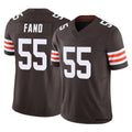 Friene C.Browns #55 Spencer Fano Player Brown Vapor F.U.S.E. Limited Home Game Stitched Jerseys