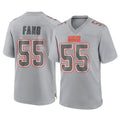 Friene C.Browns #55 Spencer Fano Player Gray Atmosphere Fashion Game Stitched Jerseys