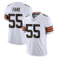Friene C.Browns #55 Spencer Fano Player White Vapor Untouchable Limited Home Game Stitched Jerseys