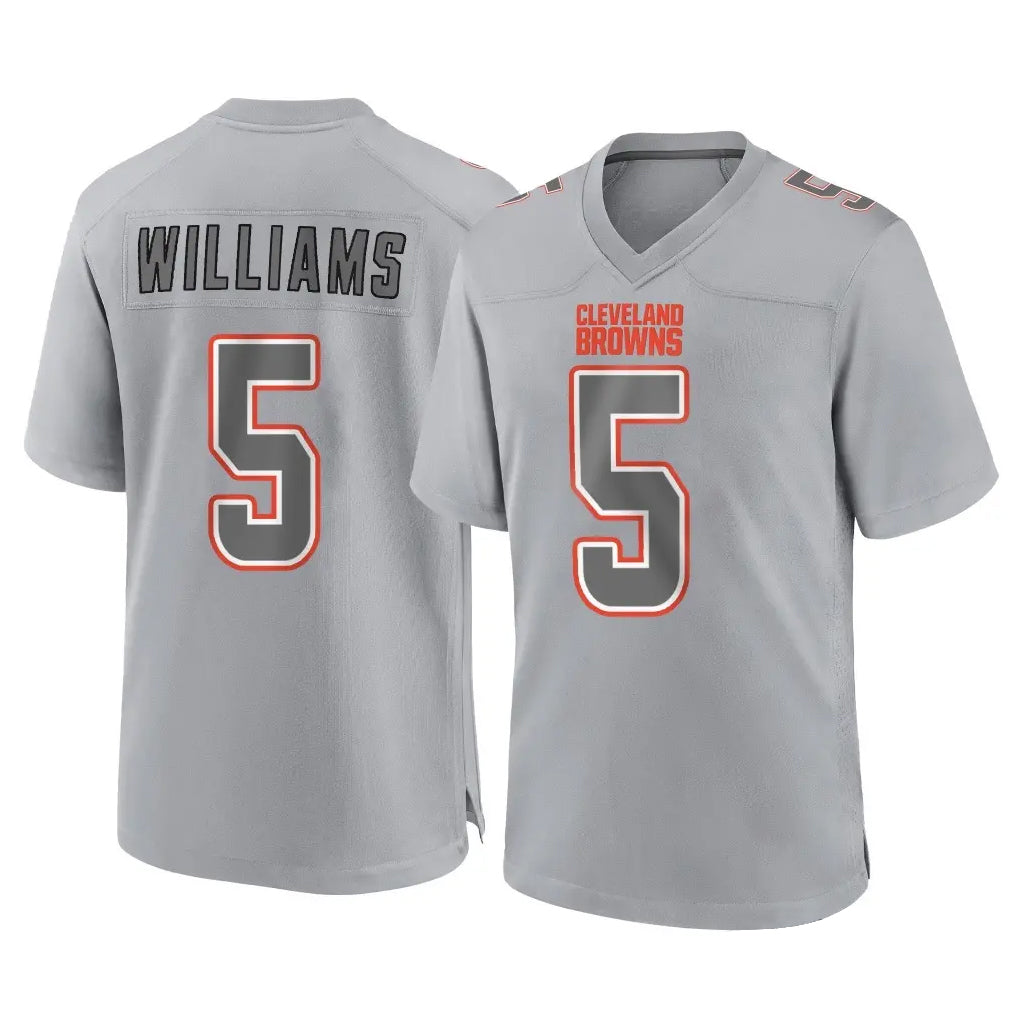 Friene C.Browns #5 Quincy Williams Player Gray Atmosphere Fashion Game Stitched Jerseys