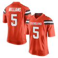 Friene C.Browns #5 Quincy Williams Player Orange Home Game Stitched Jerseys