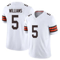 Friene C.Browns #5 Quincy Williams Player White Vapor F.U.S.E. Limited Home Game Stitched Jerseys