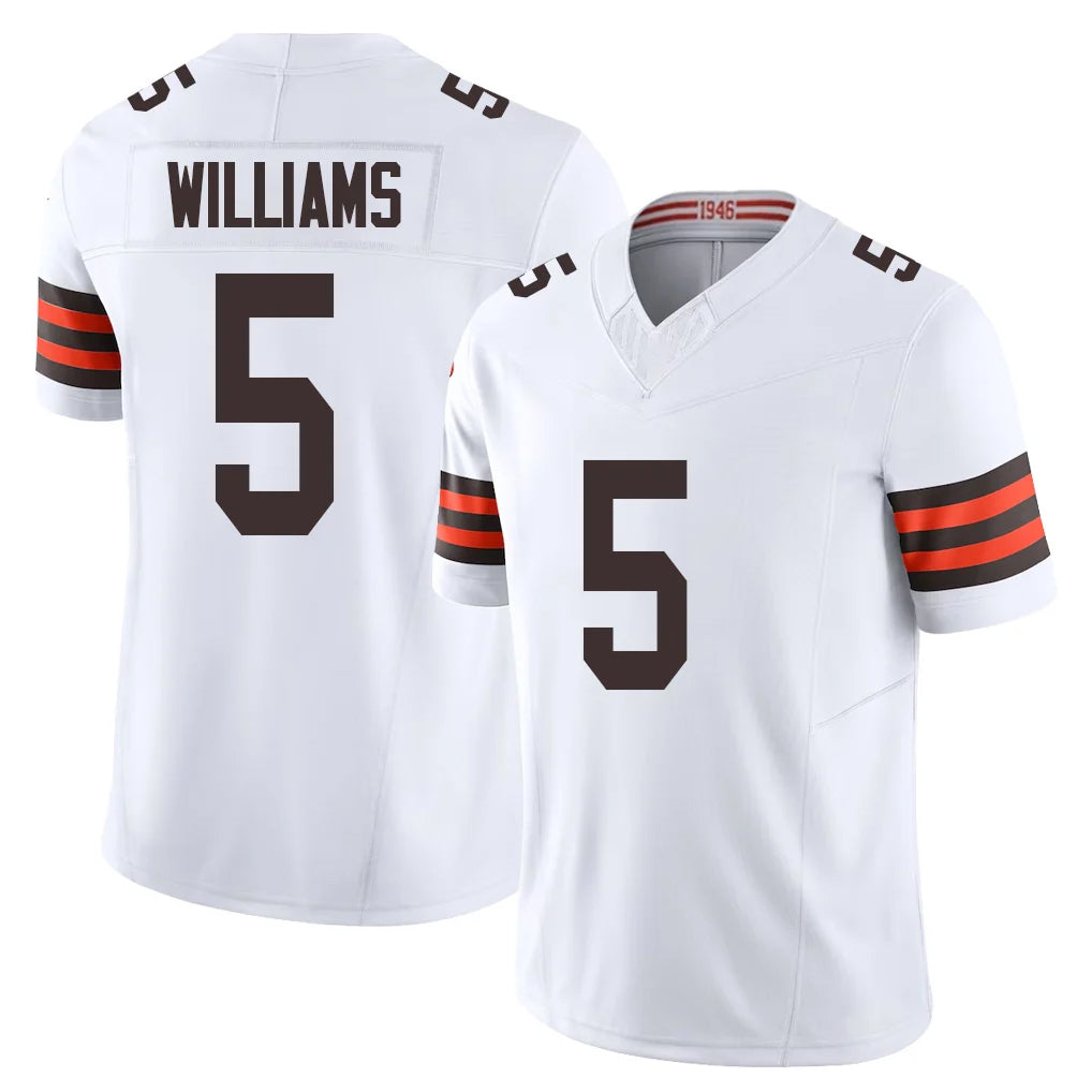 Friene C.Browns #5 Quincy Williams Player White Vapor F.U.S.E. Limited Home Game Stitched Jerseys