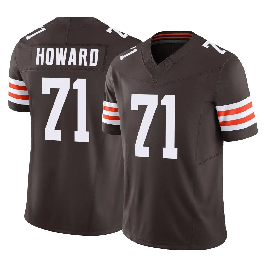 Friene C.Browns #71 Tytus Howard Player Brown Vapor F.U.S.E. Limited Home Game Stitched Jerseys