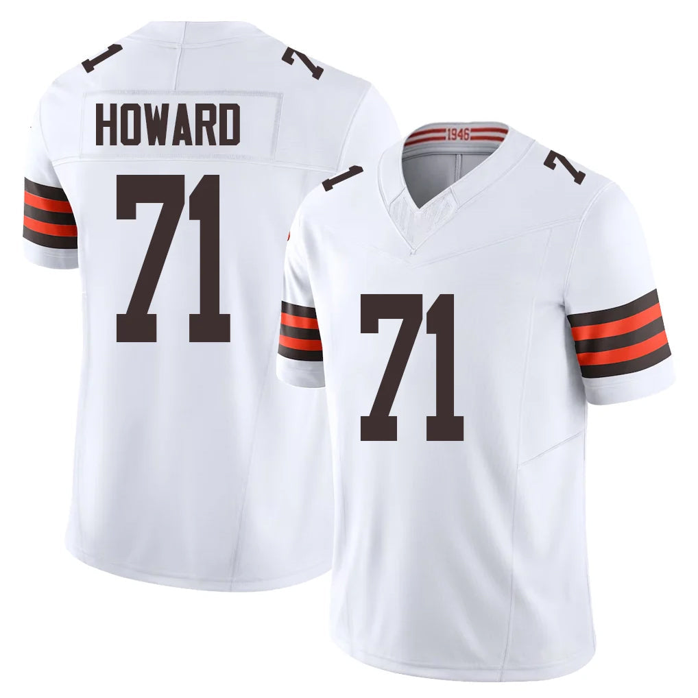 Friene C.Browns #71 Tytus Howard Player White Vapor F.U.S.E. Limited Home Game Stitched Jerseys