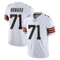 Friene C.Browns #71 Tytus Howard Player White Vapor Untouchable Limited Home Game Stitched Jerseys