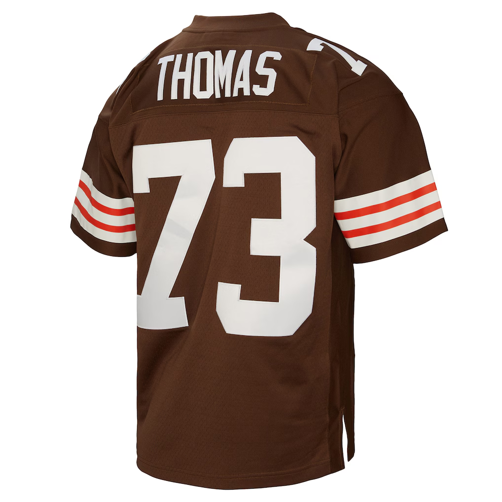 Friene C.Browns #73 Joe Thomas Mitchell & Ness Brown Legacy Replica Puhic Game Stitched Jerseys