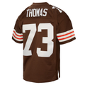 Friene C.Browns #73 Joe Thomas Mitchell & Ness Brown Legacy Replica Puhic Game Stitched Jerseys
