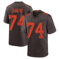 Friene C.Browns #74 Elgton Jenkins Player Brown Alternate Home Game Stitched Jerseys