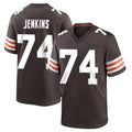 Friene C.Browns #74 Elgton Jenkins Player Brown Home Game Stitched Jerseys