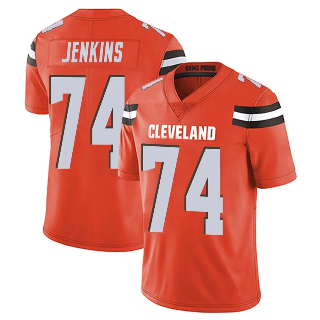Friene C.Browns #74 Elgton Jenkins Player Orange Alternate Vapor Untouchable Limited Home Game Stitched Jerseys
