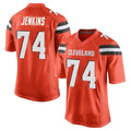 Friene C.Browns #74 Elgton Jenkins Player Orange Home Game Stitched Jerseys