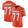 Friene C.Browns #77 Zion Johnson Player Orange Alternate Vapor Untouchable Limited Home Game Stitched Jerseys