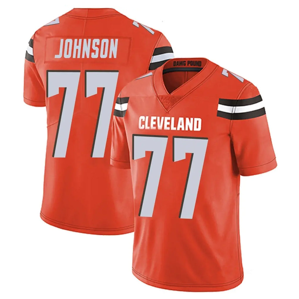 Friene C.Browns #77 Zion Johnson Player Orange Alternate Vapor Untouchable Limited Home Game Stitched Jerseys