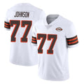 Friene C.Browns #77 Zion Johnson Player White Limited  Vapor 1946 Collection Alternate Game Stitched Jerseys
