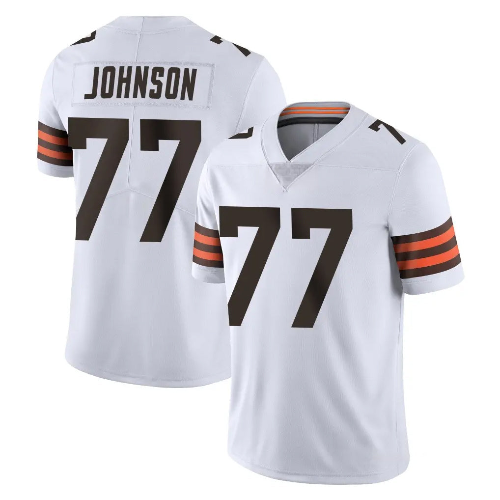 Friene C.Browns #77 Zion Johnson Player White Vapor Untouchable Limited Home Game Stitched Jerseys