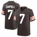 Friene C.Browns #7 Tyson Campbell Player Brown Home Game Stitched Jerseys