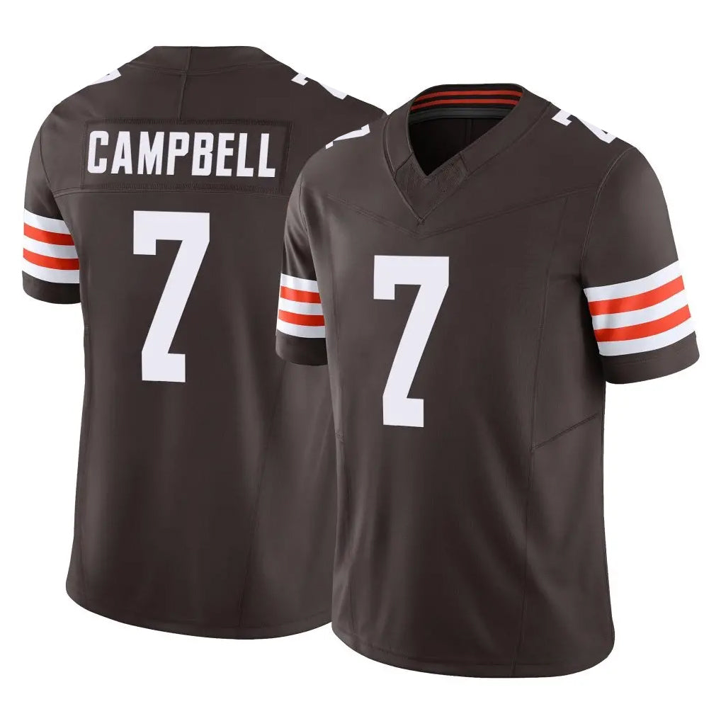 Friene C.Browns #7 Tyson Campbell Player Brown Limited Vapor F.U.S.E. Alternate Game Stitched Jerseys