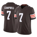 Friene C.Browns #7 Tyson Campbell Player Brown Limited Vapor F.U.S.E. Alternate Game Stitched Jerseys