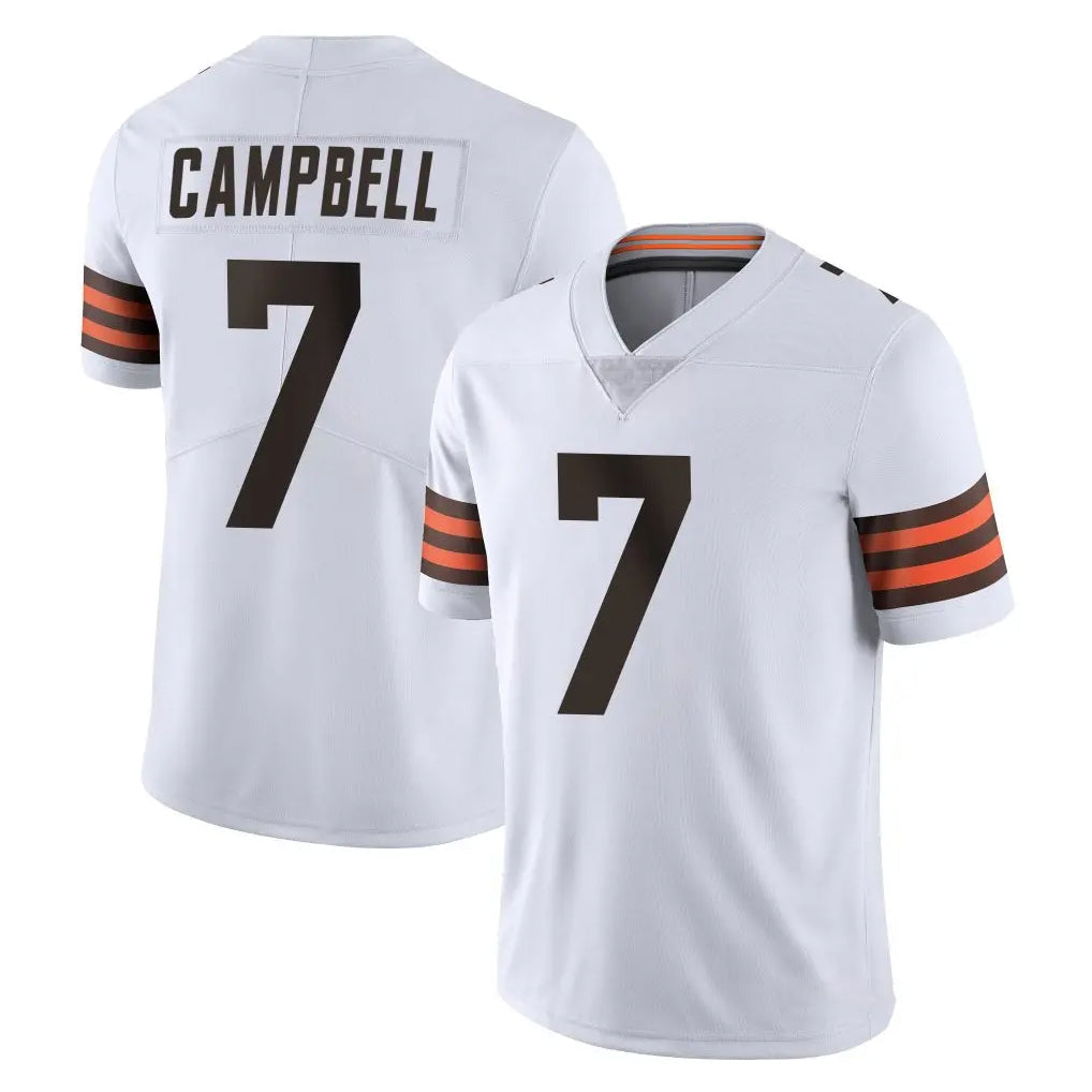Friene C.Browns #7 Tyson Campbell Player White Vapor Untouchable Limited Home Game Stitched Jerseys