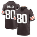 Friene C.Browns #80 Jamari Thrash Player Brown Home Game Stitched Jerseys