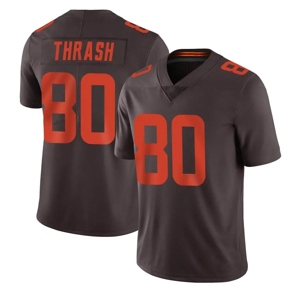 Friene C.Browns #80 Jamari Thrash Player Browns Color Rush Limited Home Game Stitched Jerseys