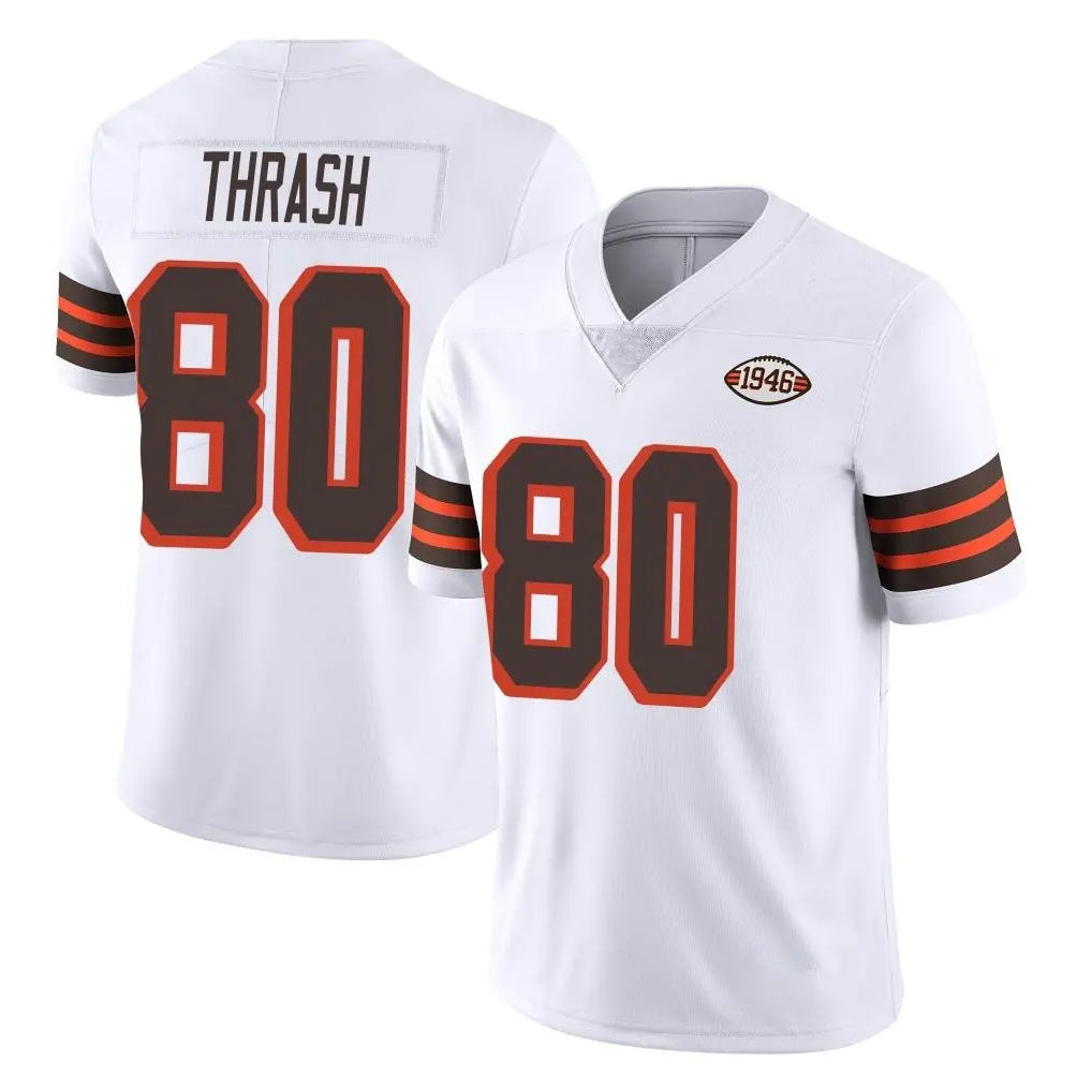 Friene C.Browns #80 Jamari Thrash Player White Limited  Vapor 1946 Collection Alternate Game Stitched Jerseys