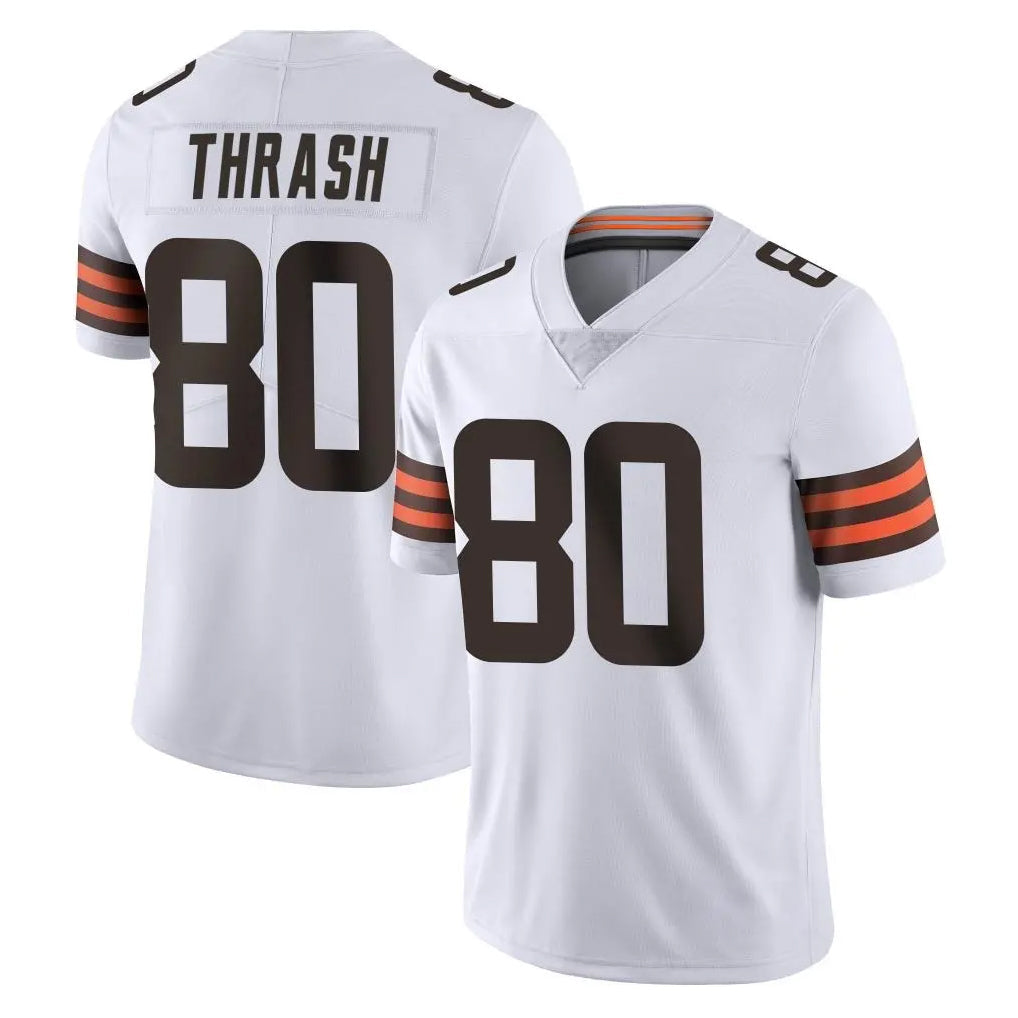 Friene C.Browns #80 Jamari Thrash Player White Vapor F.U.S.E. Limited Home Game Stitched Jerseys