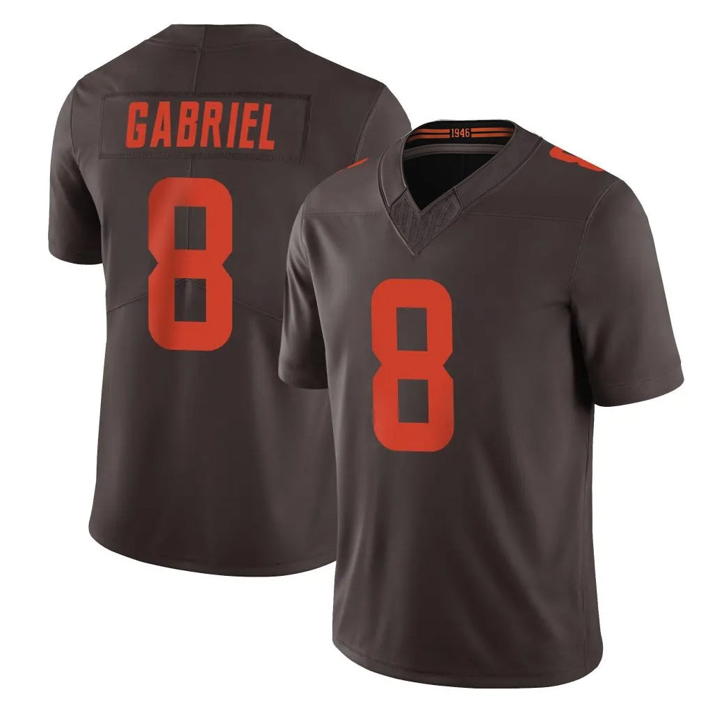 Friene C.Browns #8 Dillon Gabriel Player Brown Limited Vapor F.U.S.E. Alternate Game Stitched Jerseys