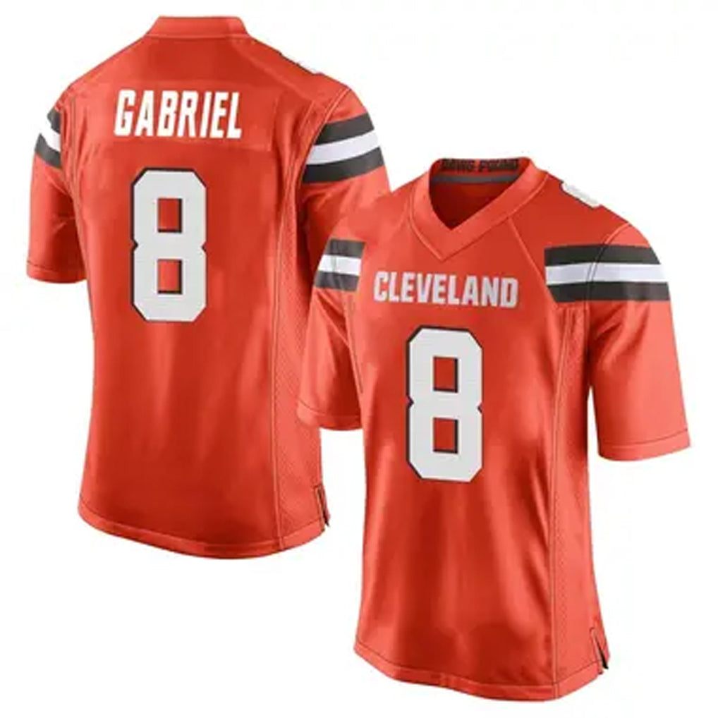 Friene C.Browns #8 Dillon Gabriel Player Orange Game Stitched Jerseys