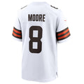 Friene C.Browns #8 Elijah Moore White Game Retired Player Jersey American Stitched  Jerseys