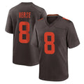 Friene C.Browns #8 Jared Verse Player Brown Alternate Home Game Stitched Jerseys