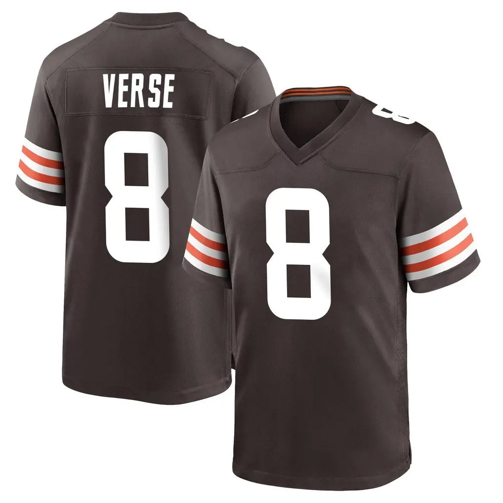 Friene C.Browns #8 Jared Verse Player Brown Home Game Stitched Jerseys