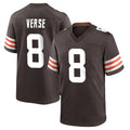 Friene C.Browns #8 Jared Verse Player Brown Home Game Stitched Jerseys