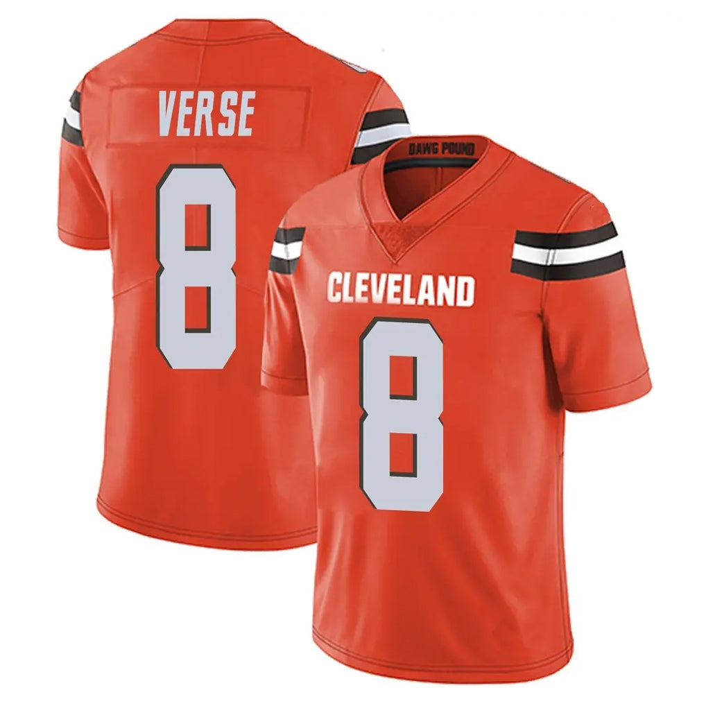 Friene C.Browns #8 Jared Verse Player Orange Alternate Vapor Untouchable Limited Home Game Stitched Jerseys