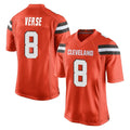 Friene C.Browns #8 Jared Verse Player Orange Home Game Stitched Jerseys