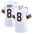 Friene C.Browns #8 Jared Verse Player White Home Game Stitched Jerseys