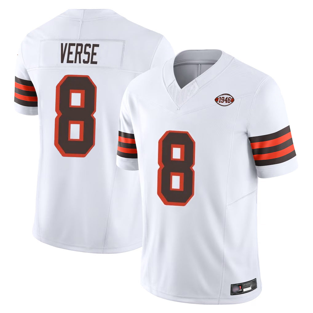 Friene C.Browns #8 Jared Verse Player White Limited Vapor F.U.S.E. Alternate Game Stitched Jerseys