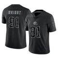 Friene C.Browns #91 Alex Wright Player Black Reflective Home Game Stitched Jerseys