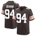 Friene C.Browns #94 Mason Graham Player Brown Home Game Stitched Jerseys