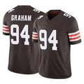 Friene C.Browns #94 Mason Graham Player Brown Vapor F.U.S.E. Limited Home Game Stitched Jerseys
