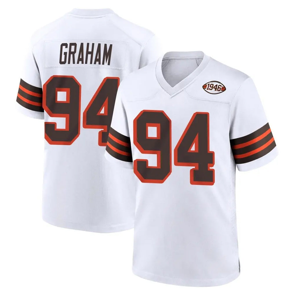 Friene C.Browns #94 Mason Graham Player White Alternate Home Game Stitched Jerseys