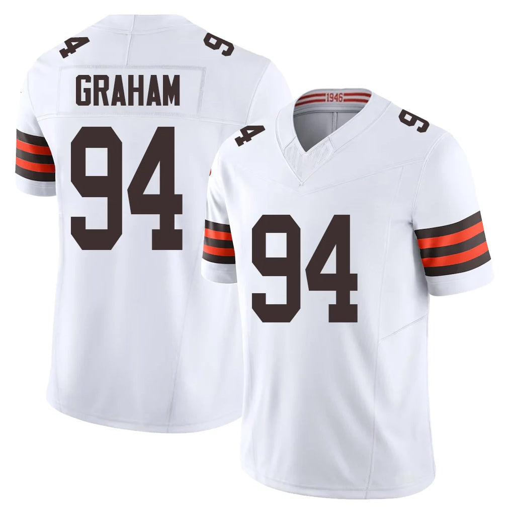 Friene C.Browns #94 Mason Graham Player White Vapor F.U.S.E. Limited Home Game Stitched Jerseys